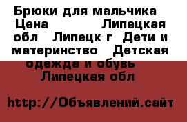 Брюки для мальчика › Цена ­ 1 000 - Липецкая обл., Липецк г. Дети и материнство » Детская одежда и обувь   . Липецкая обл.